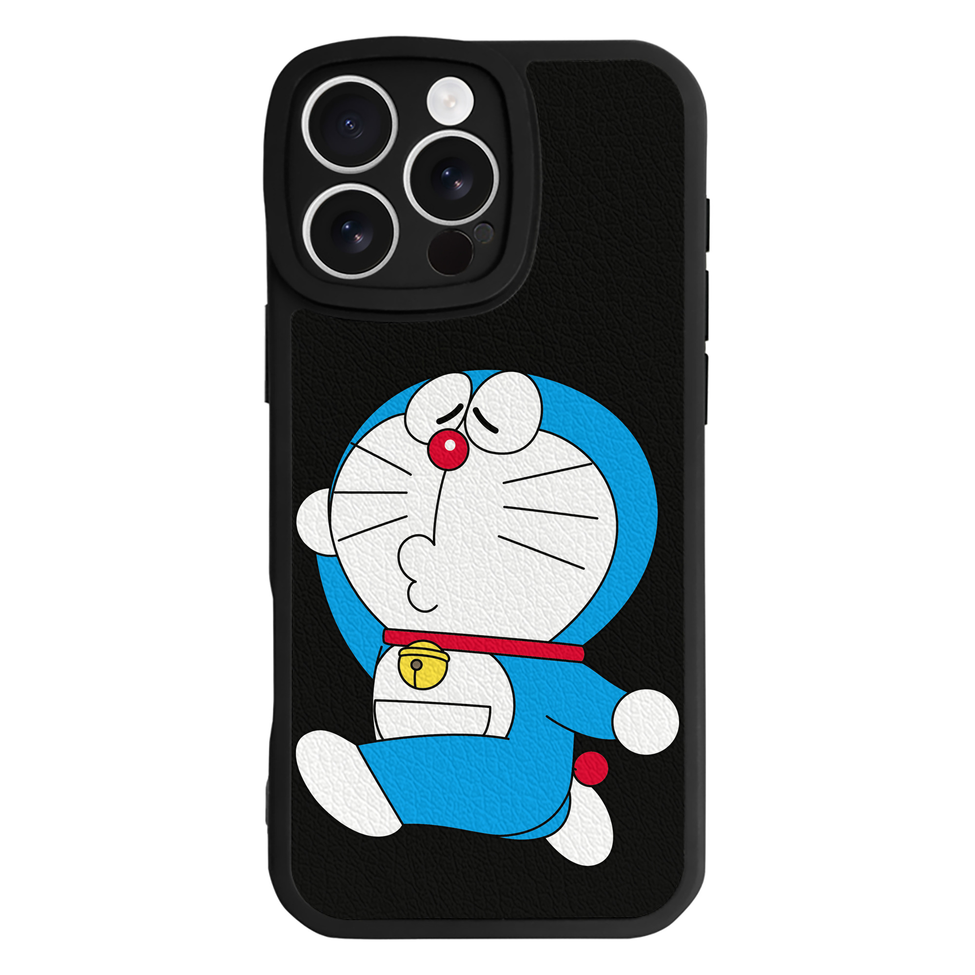 （画像用） ドラえもん Doraemon 【iPhone 16シリーズ対応】シリコンスマホケース（レザー調） 材質：シリコン
